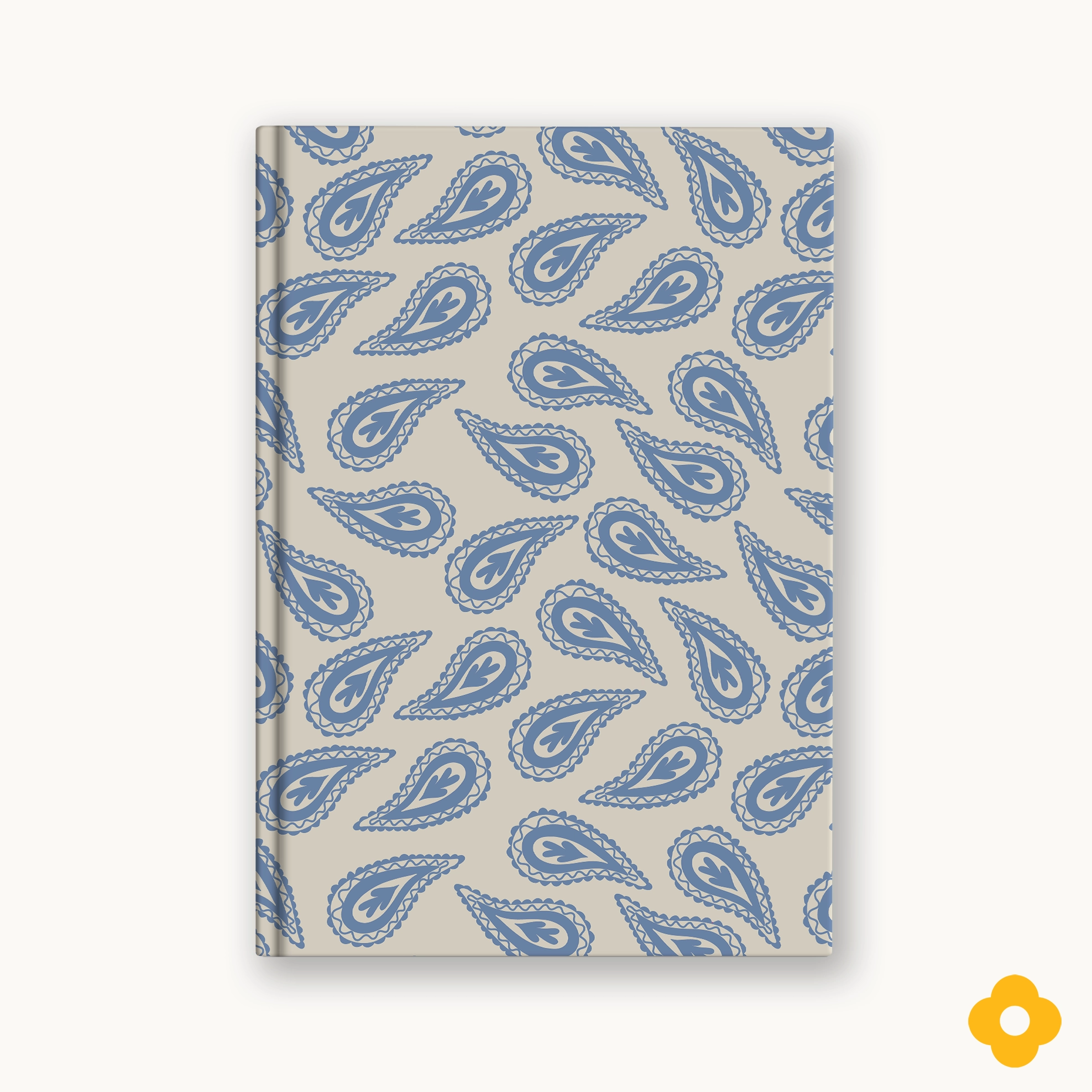 China Blue Paisley Designer Notebook Journal
