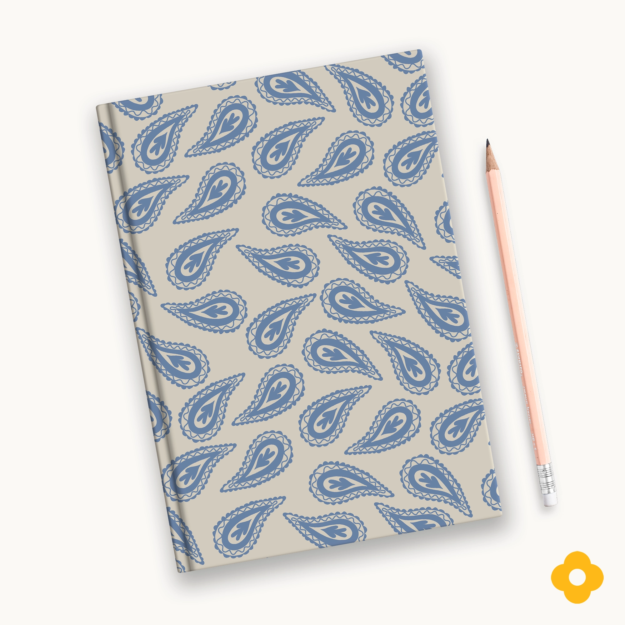 China Blue Paisley Designer Notebook Journal